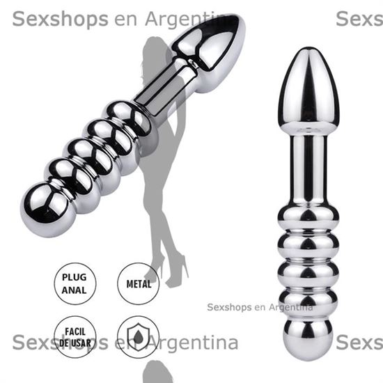 Plug doble punta metalico